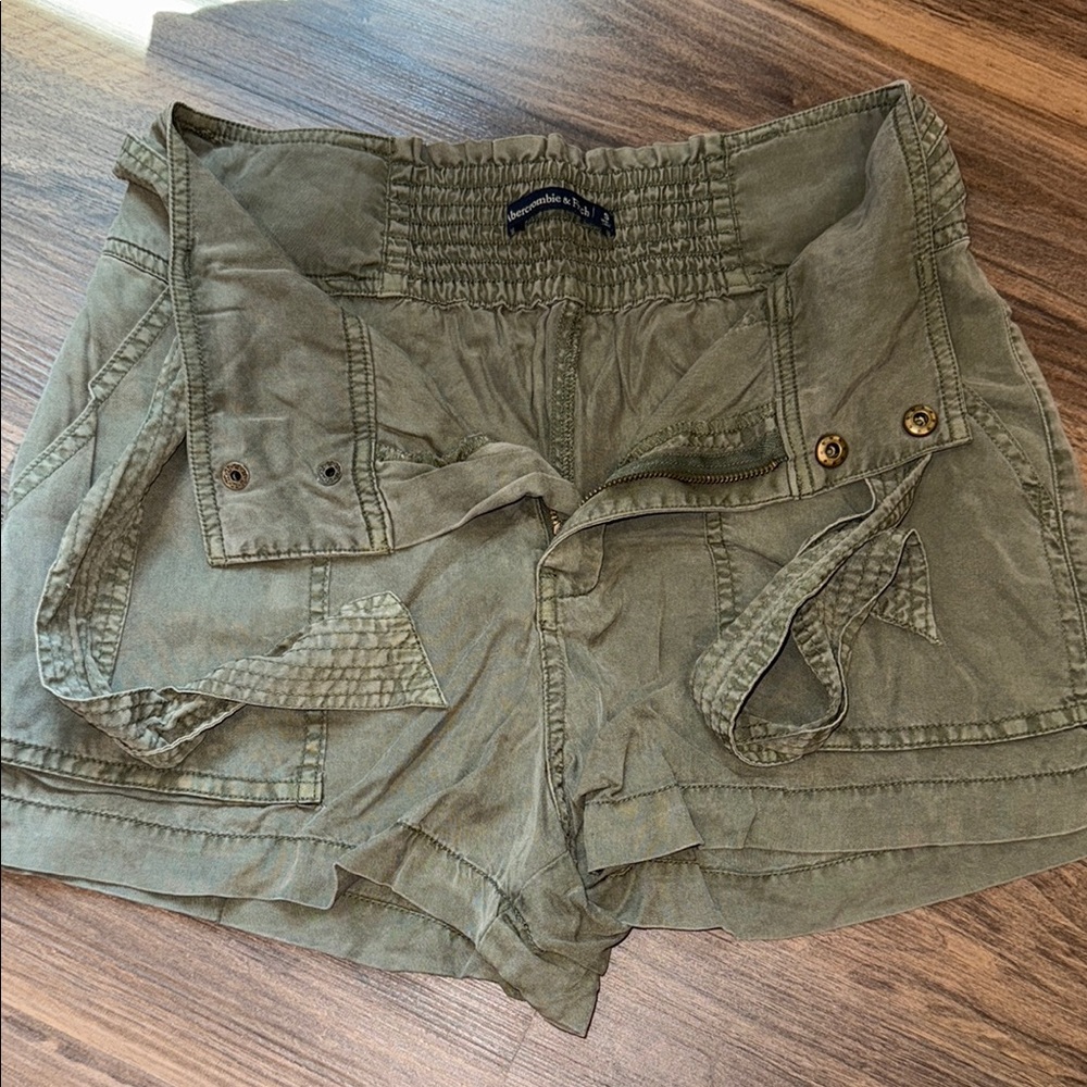 Olive Green Women's Shorts